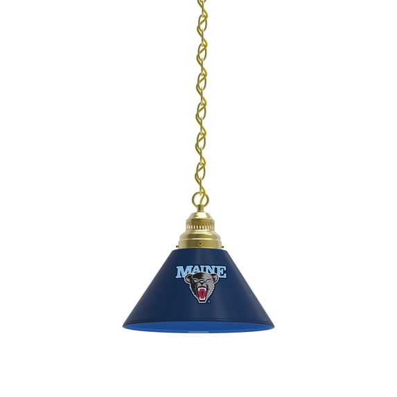 University of Maine Pendant Light with Brass Fixture