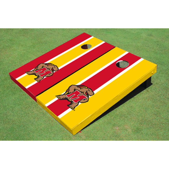 University of Maryland Alternating Long Stripe Cornhole Boards