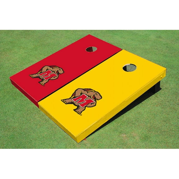 University of Maryland Alternating Solid Cornhole Boards