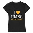 thumbnail image 1 of University of Maryland Baltimore County I Love Women T-Shirt, Black - Extra Large, 1 of 1