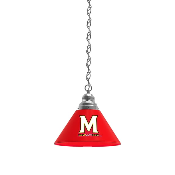 University of Maryland Pendant Light with Brass Fixture