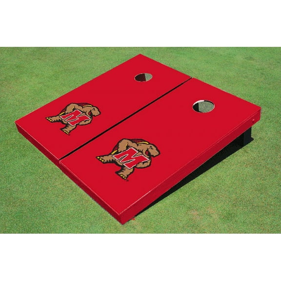 University of Maryland Red Matching Solid Cornhole Boards