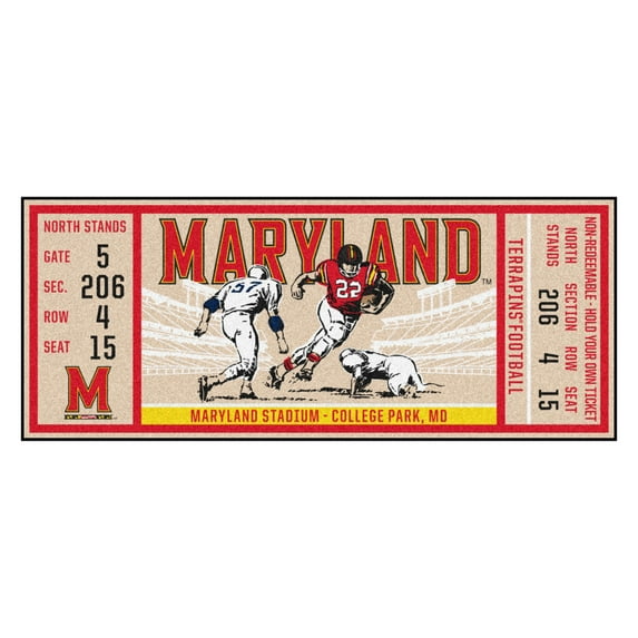 University of Maryland Ticket Runner 30"x72"