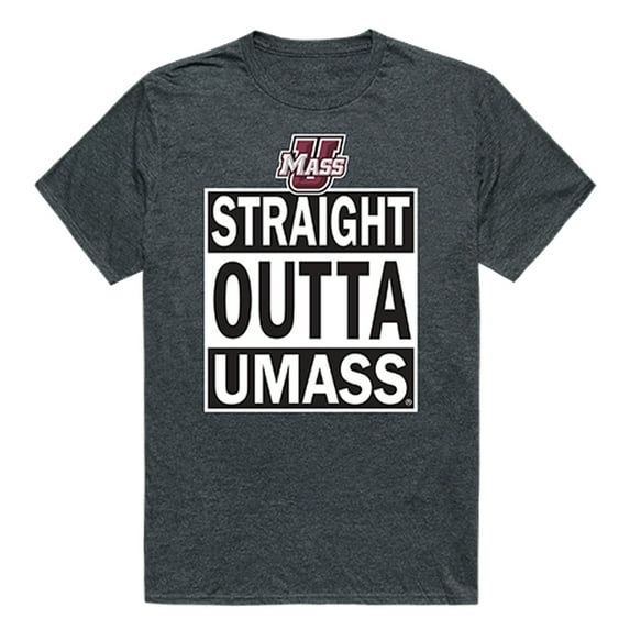 University of Massachusetts Amherst Straight Outta Tee T-Shirt - Charcoal, XX-Large