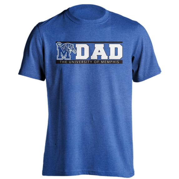 University of Memphis Tigers Dad Proud Parent Short Sleeve T-Shirt