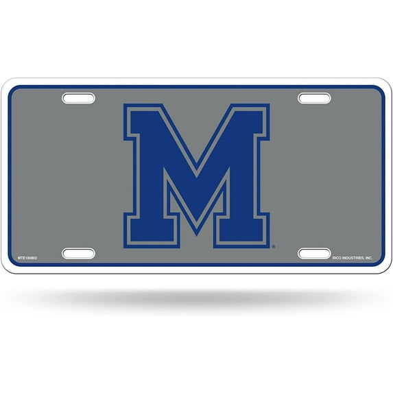 University of Memphis Tigers Metal Tag License Plate