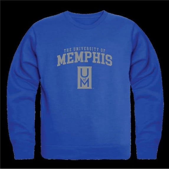 University of Memphis Tigers Seal Crewneck Sweatshirt, Royal - 2XL