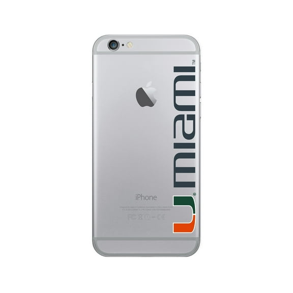 University of Miami Clear Phone Case, Classic V1 - iPhone 6/6S/7