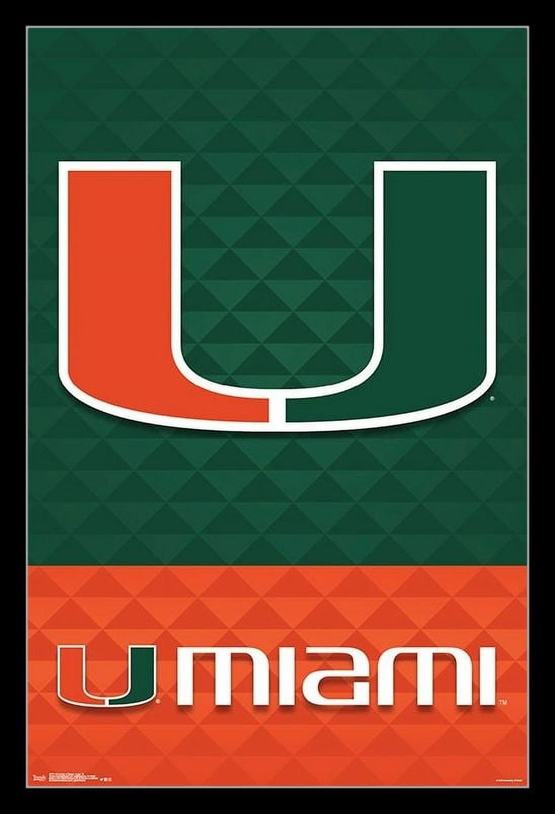 University of Miami - Logo 18 Laminated & Framed Poster Print (22 x 34 ...