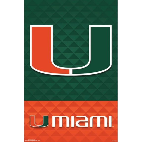 University of Miami - Logo 18 Poster - 22 x 34 inches