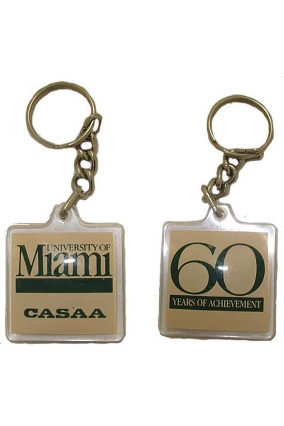 University of Miami Vintage Key Chain