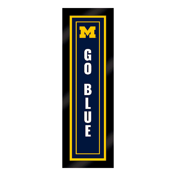 University of Michigan Framed Canvas Panel "Go Blue"