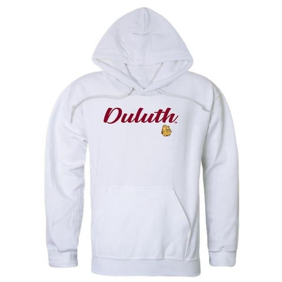 University of Minnesota Duluth Script Hoodie, White - Small
