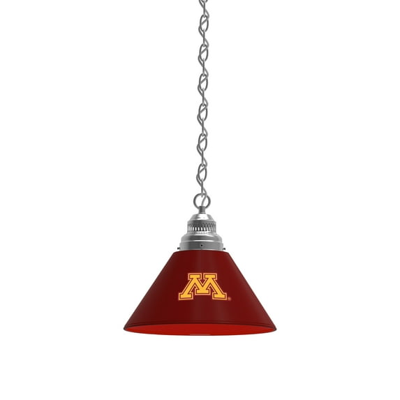 University of Minnesota Pendant Light with Chrome FIxture