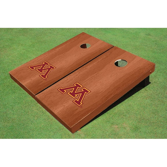 University of Minnesota Solid Rosewood Cornhole Boards