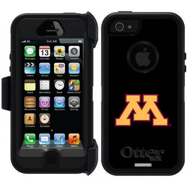 University of Minnesota Yellow M Design on OtterBox Defender Series Case for Apple iPhone 5/5s