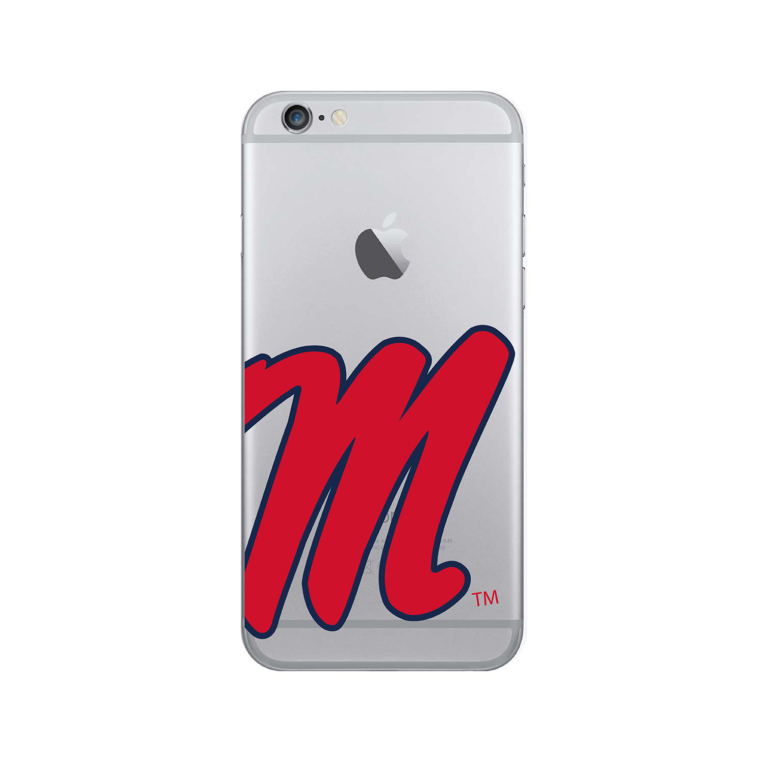 University of Mississippi Clear Phone Case , Cropped V1 - iPhone 6/6s/7/8 Plus