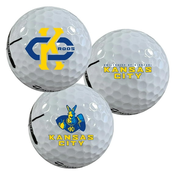 University of Missouri-Kansas City Roos Logo Edition Taylormade Distance+ Golf Balls 12-Pack (Dozen)