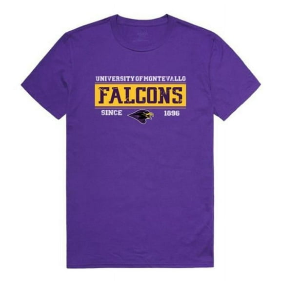 University of Montevallo Falcons College Established T-Shirt, Purple - Extra Large