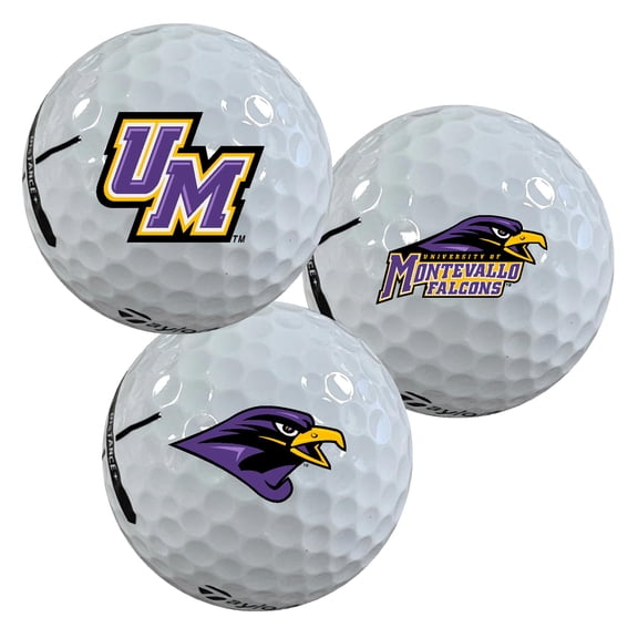 University of Montevallo Falcons Logo Edition Taylormade Distance+ Golf Balls 12-Pack (Dozen)