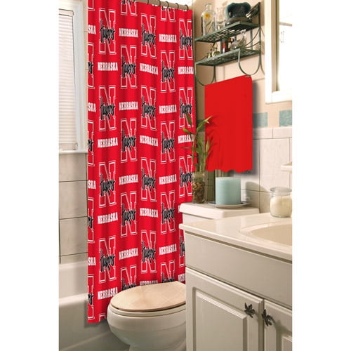 University of Nebraska Decorative Bath Collection Shower Curtain