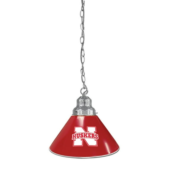 Nebraska Huskers Gold Chain Single Shade Billiard Light