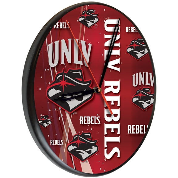 University of Nevada Las Vegas 13" Solid Wood Clock