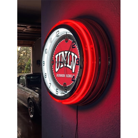 University of Nevada Las Vegas 19" Double Neon Wall Clock