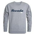 thumbnail image 1 of University of Nevada Mens Script Crewneck T-Shirt, Heather Gray - Medium, 1 of 1