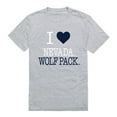 thumbnail image 1 of University of Nevada, Reno I Love T-Shirt, Heather Grey - Large, 1 of 1
