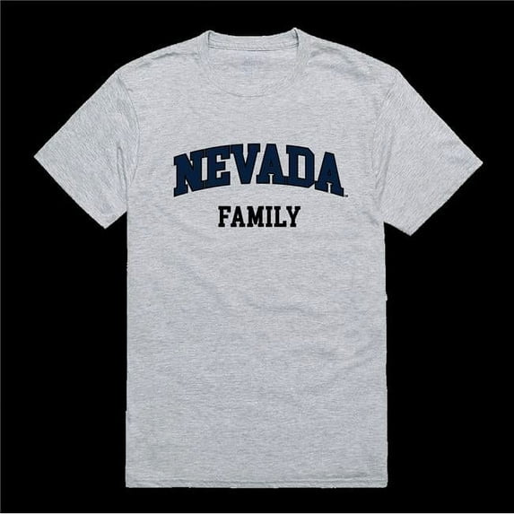 University of Nevada, Reno Wolf Pack Family T-Shirt, Heather Grey - Large