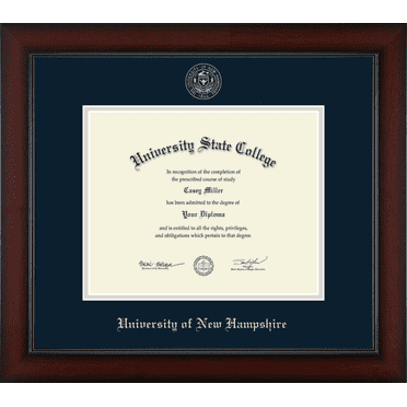 University of New Hampshire Diploma Frame, Document Size 10" x 8"