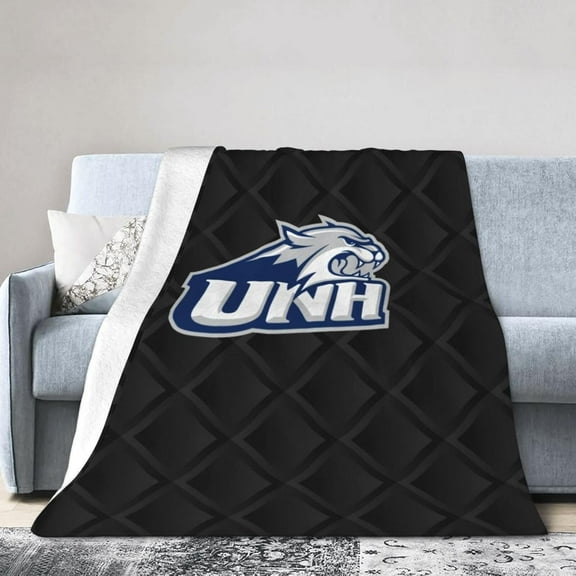 University of New Hampshire Logo Ultra-Soft Micro Fleece Blanket Soft Comfortable Flannel Blanket Available for Bed Couch Living Room