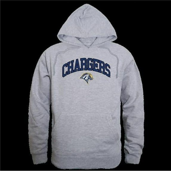 University of New Haven Chargers Campus Hoodie, Heather Grey - Extra Large
