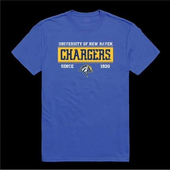 University of New Haven Chargers College Established T-Shirt, Royal - 2XL