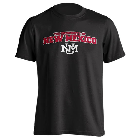 University of New Mexico Lobos Classic Arch with Mascot Short Sleeve T-Shirt
