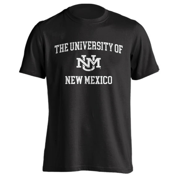 University of New Mexico Lobos UNM Distressed Retro Short Sleeve T-Shirt