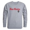 thumbnail image 1 of University of New Mexico Mens Script Crewneck T-Shirt, Heather Gray - Large, 1 of 1