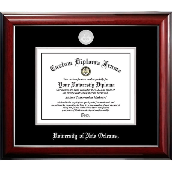 University of New Orleans Classic Diploma Frame
