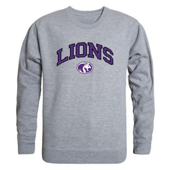 University of North Alabama Lions Campus Crewneck Sweatshirt, Heather Grey - Extra Large
