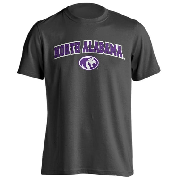 University of North Alabama Lions Classic Arch with Mascot Short Sleeve T-Shirt