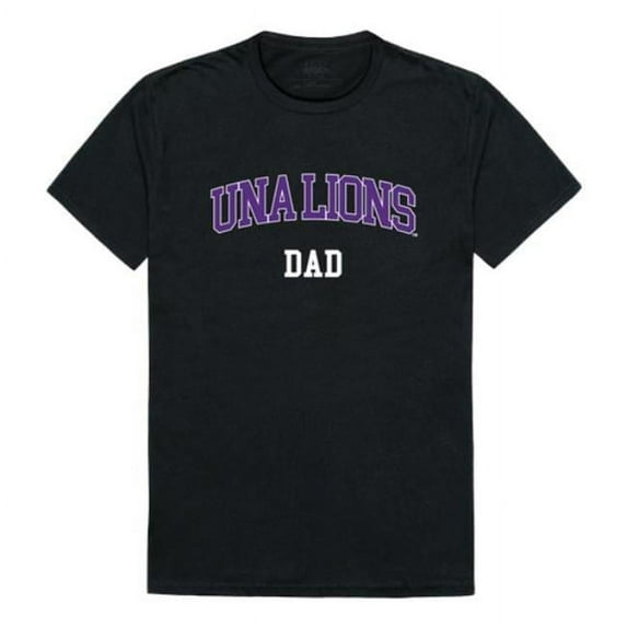 University of North Alabama Lions College Dad T-Shirt, Black - Extra Large