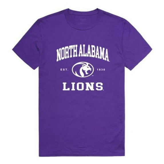 University of North Alabama Lions Seal College T-Shirt, Purple - Large