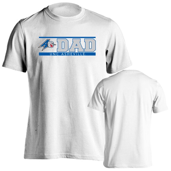 University of North Carolina Asheville Bulldogs Dad Proud Parent Short Sleeve T-Shirt
