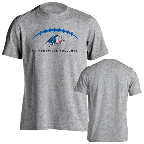 University of North Carolina Asheville Bulldogs Football Laces Out Logo T-Shirt