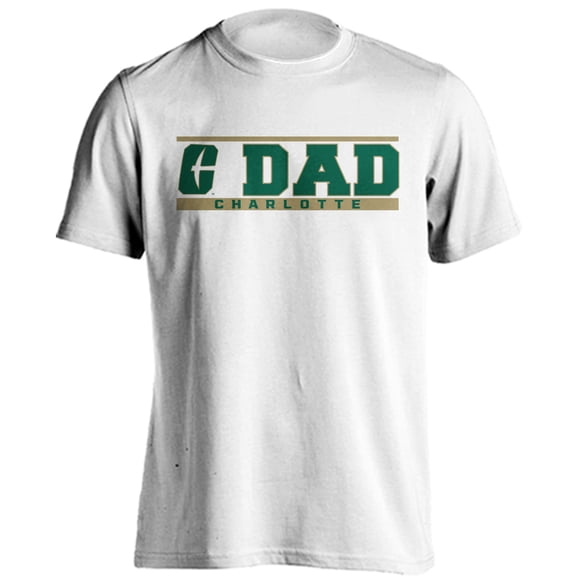 University of North Carolina Charlotte 49ers Dad Proud Parent Short Sleeve T-Shirt