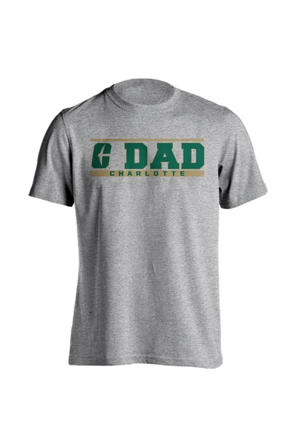 University of North Carolina Charlotte 49ers Dad Proud Parent Short Sleeve T-Shirt
