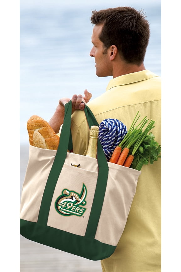 University of North Carolina Charlotte Tote Bag COTTON UNCC UNC Charlotte Totes for TRAVEL BEACH SHOPPING