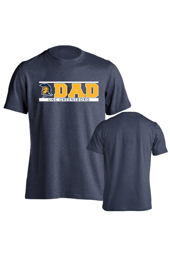 University of North Carolina Greensboro Spartans Dad Proud Parent Short Sleeve T-Shirt