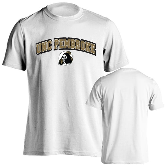 University of North Carolina Pembroke Braves Classic Arch with Mascot Short Sleeve T-Shirt